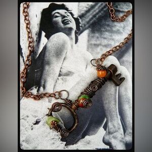 Steampunk Vintage Skeleton Key Necklace
